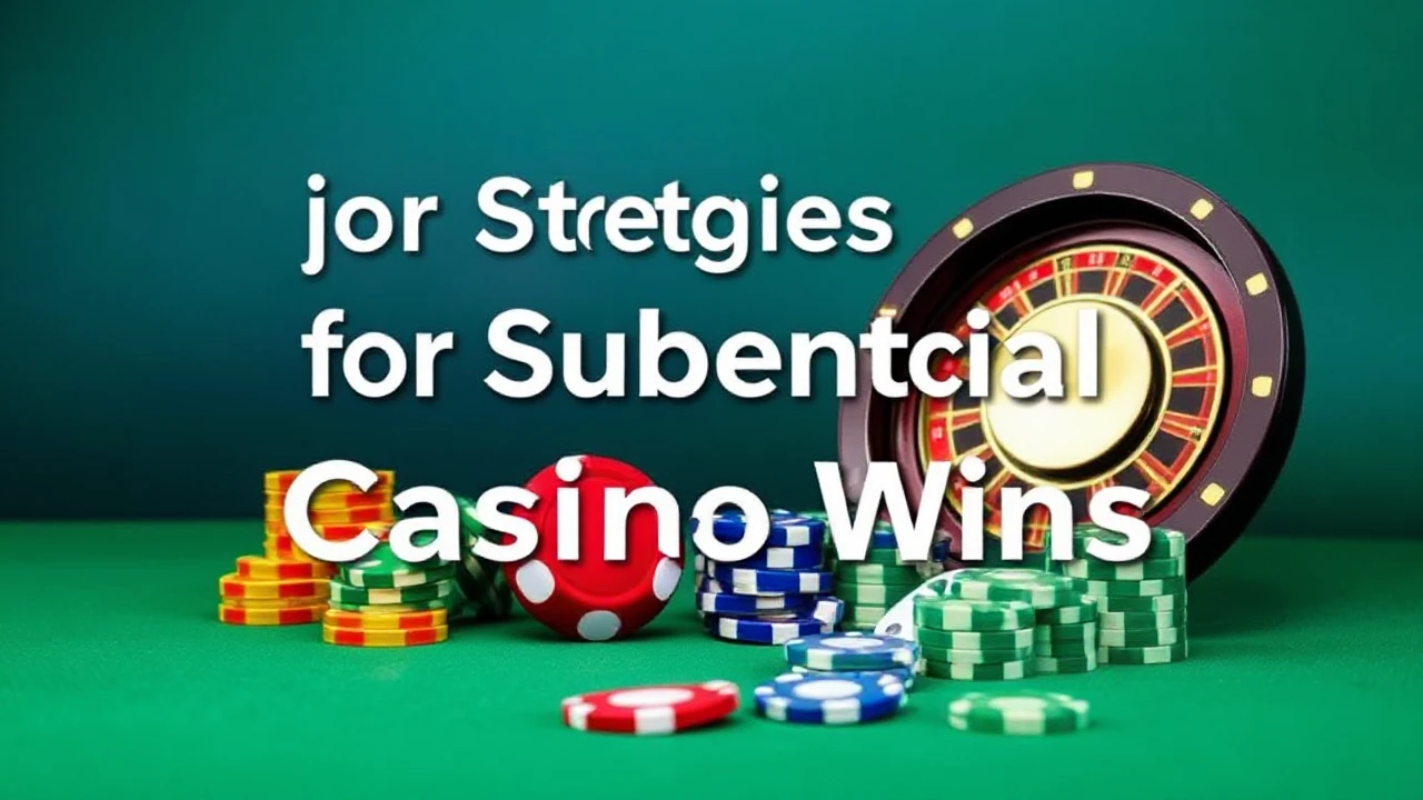 Major Strategies for Substantial Casino Wins
