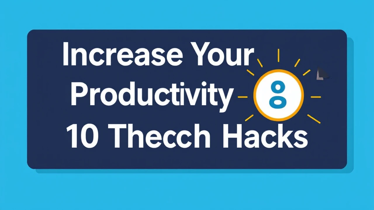 Increase Your Productivity with These 10 Tech Hacks