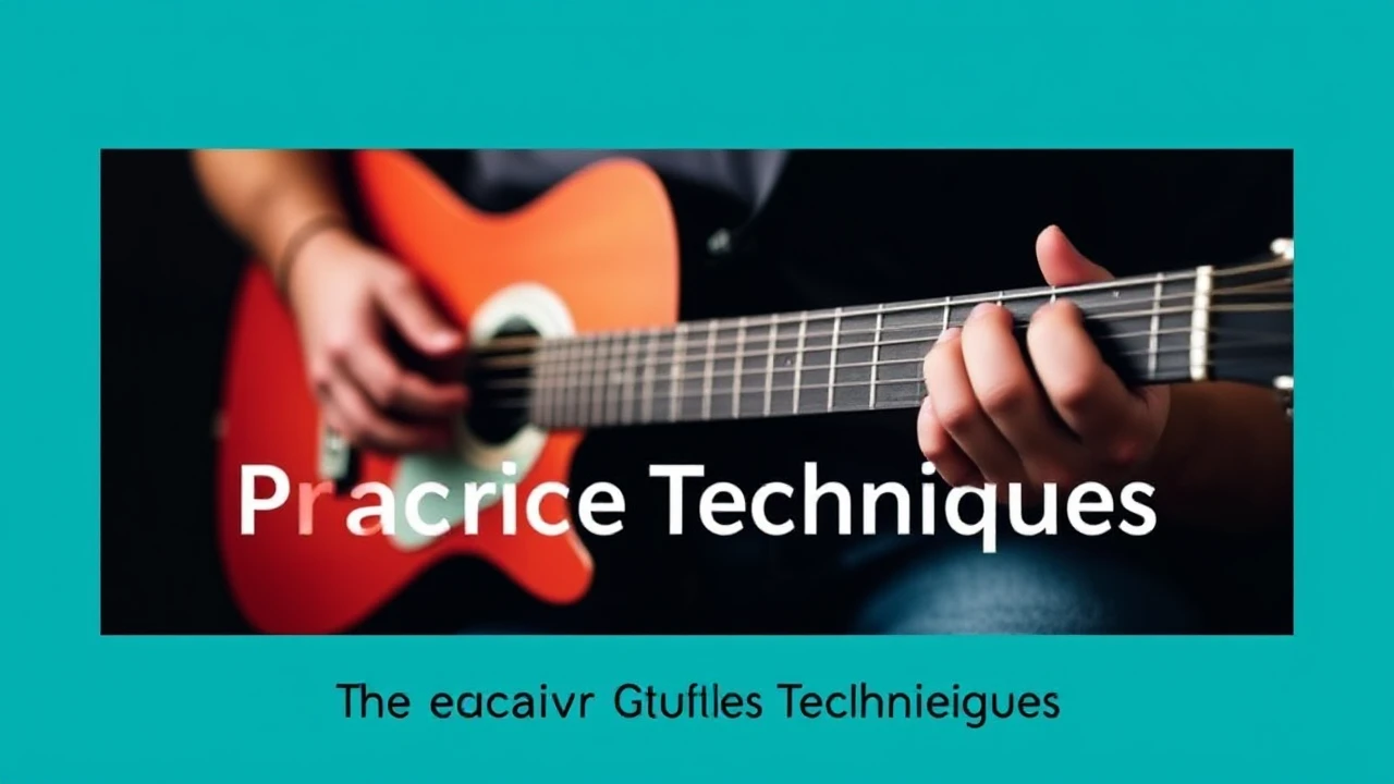 Take Your Guitar Playing to the Next Level the Art with Innovative Practice Techniques