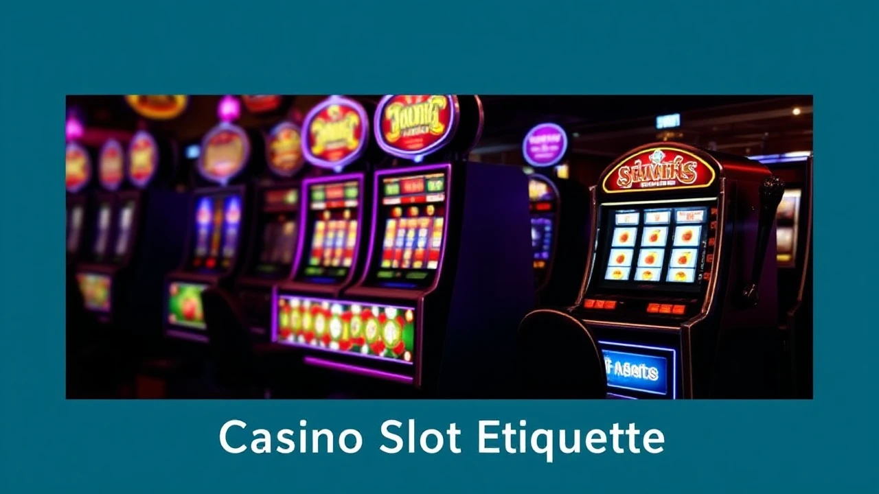 Casino Slot Etiquette: Dos and Don'ts