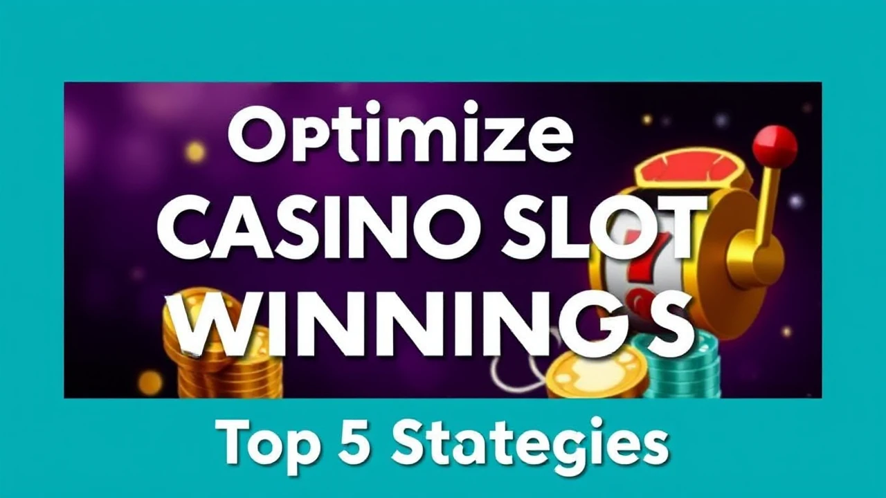 Optimize Your Casino Slot Winnings: Top 5 Strategies