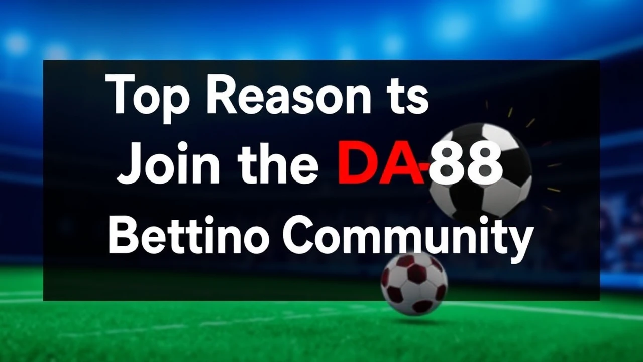 Top Reasons to Join the DA88 Betting Community