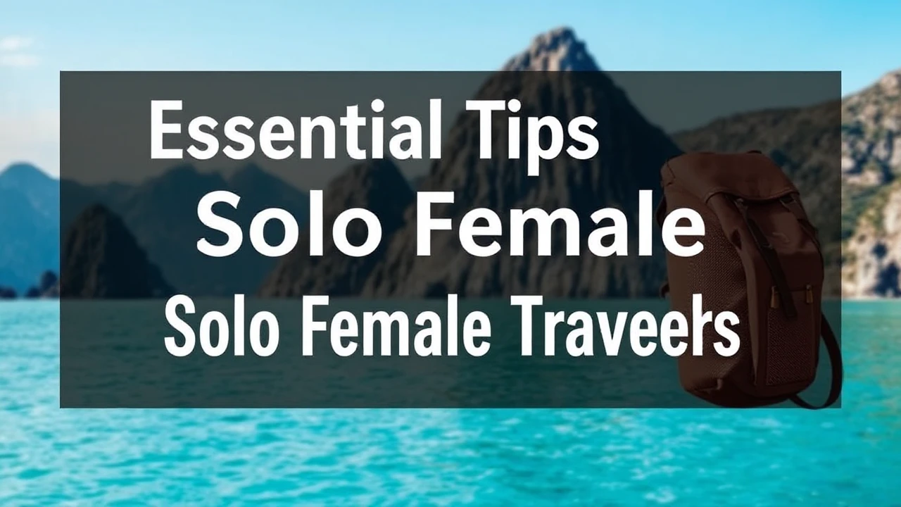 Essential Tips for Solo Female Travelers: Staying Safe and Feeling Empowered