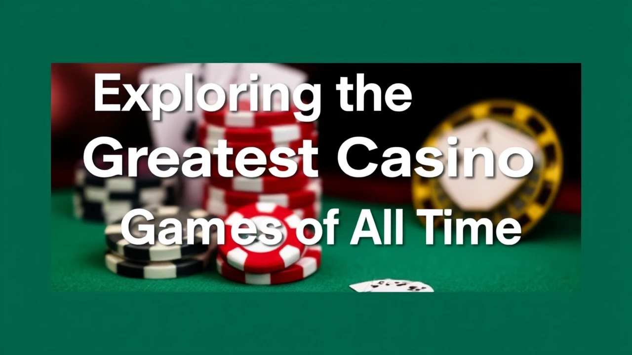 Exploring the Greatest Casino Games of All Time