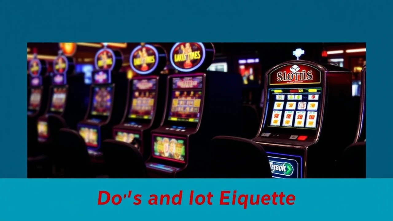 Navigating Slot Etiquette: Do's and Don'ts in the Casino