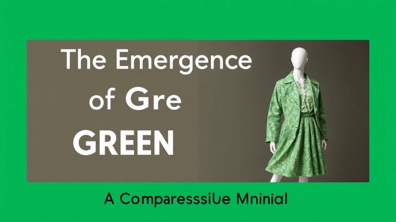 The Emergence of Green Fashion: A Comprehensive Manual