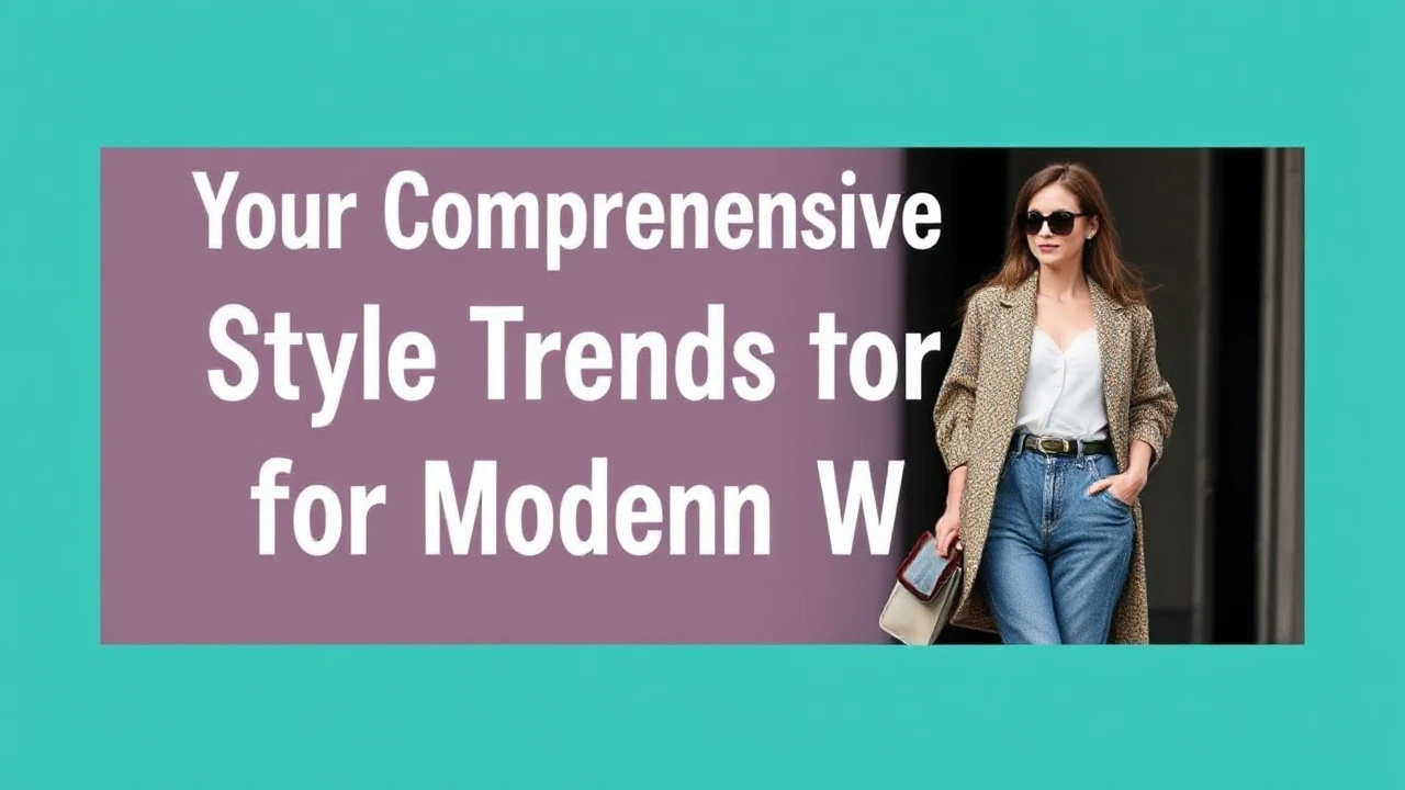 Your Comprehensive Handbook to Style Trends for the Modern Woman