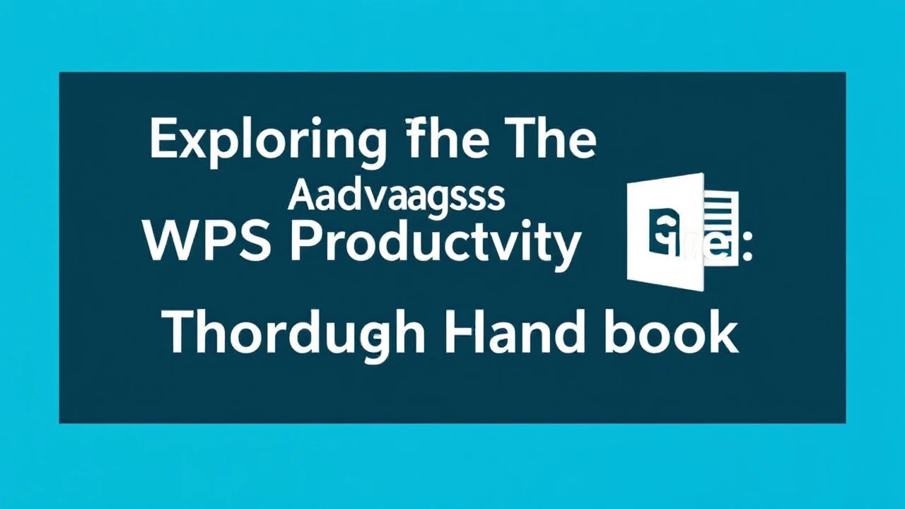 Exploring The WPS Advantages of WPS Productivity Suite: A Thorough Handbook