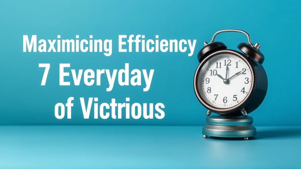 Maximizing Efficiency: 7 Everyday Habits of Victorious People