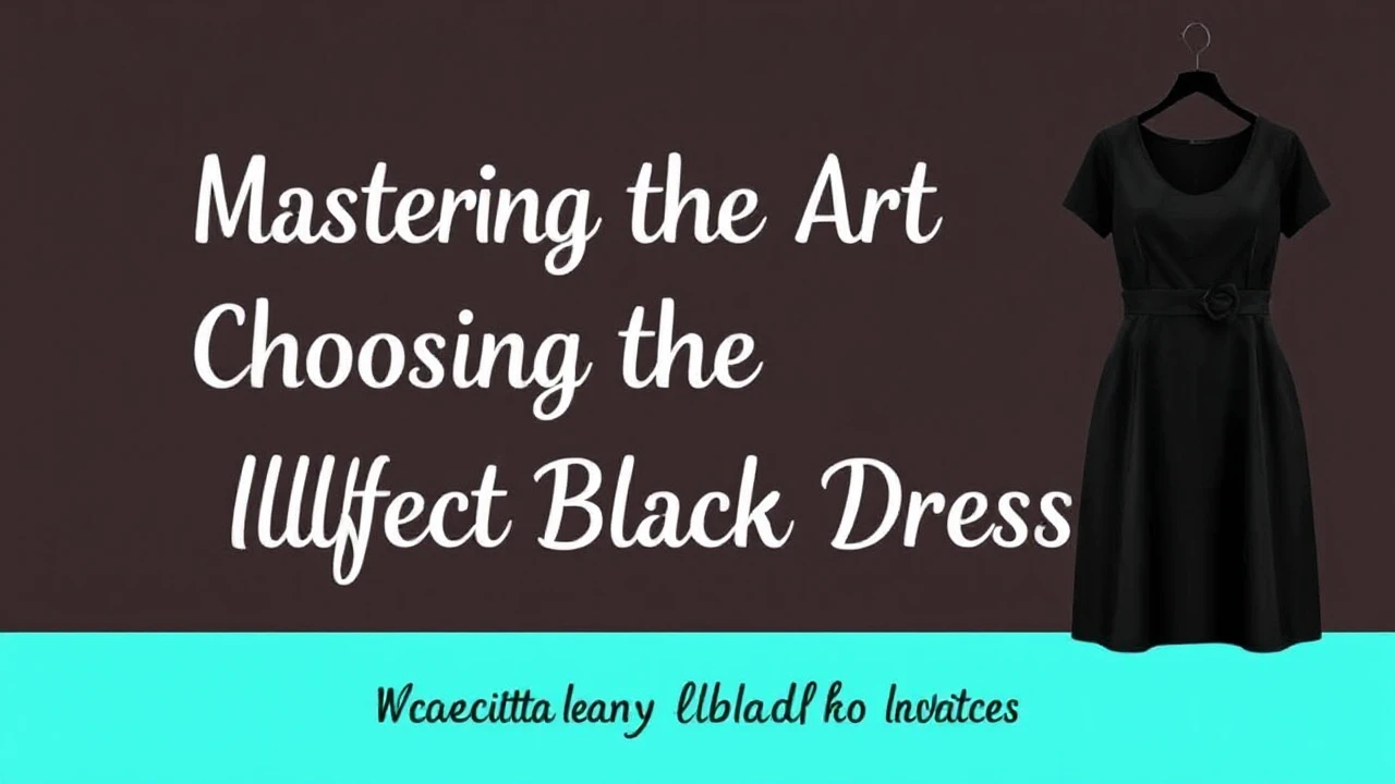 Mastering the Art of Choosing the Perfect Little Black Dress