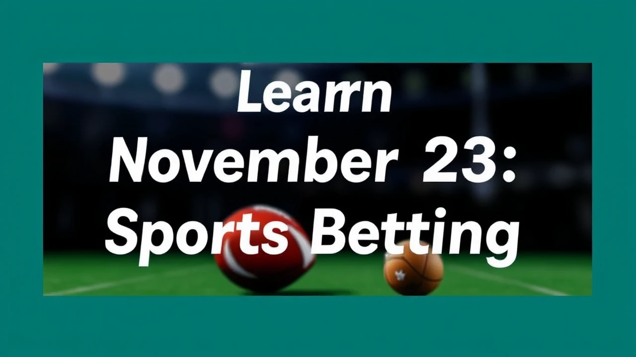 Learn November 23 Sports Betting