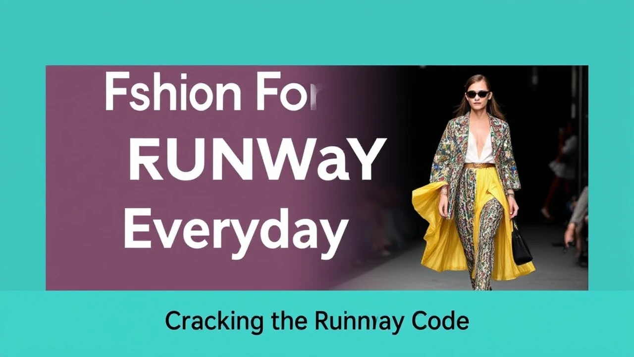 Fashion Fusion: Blending Runway with Everyday Style
