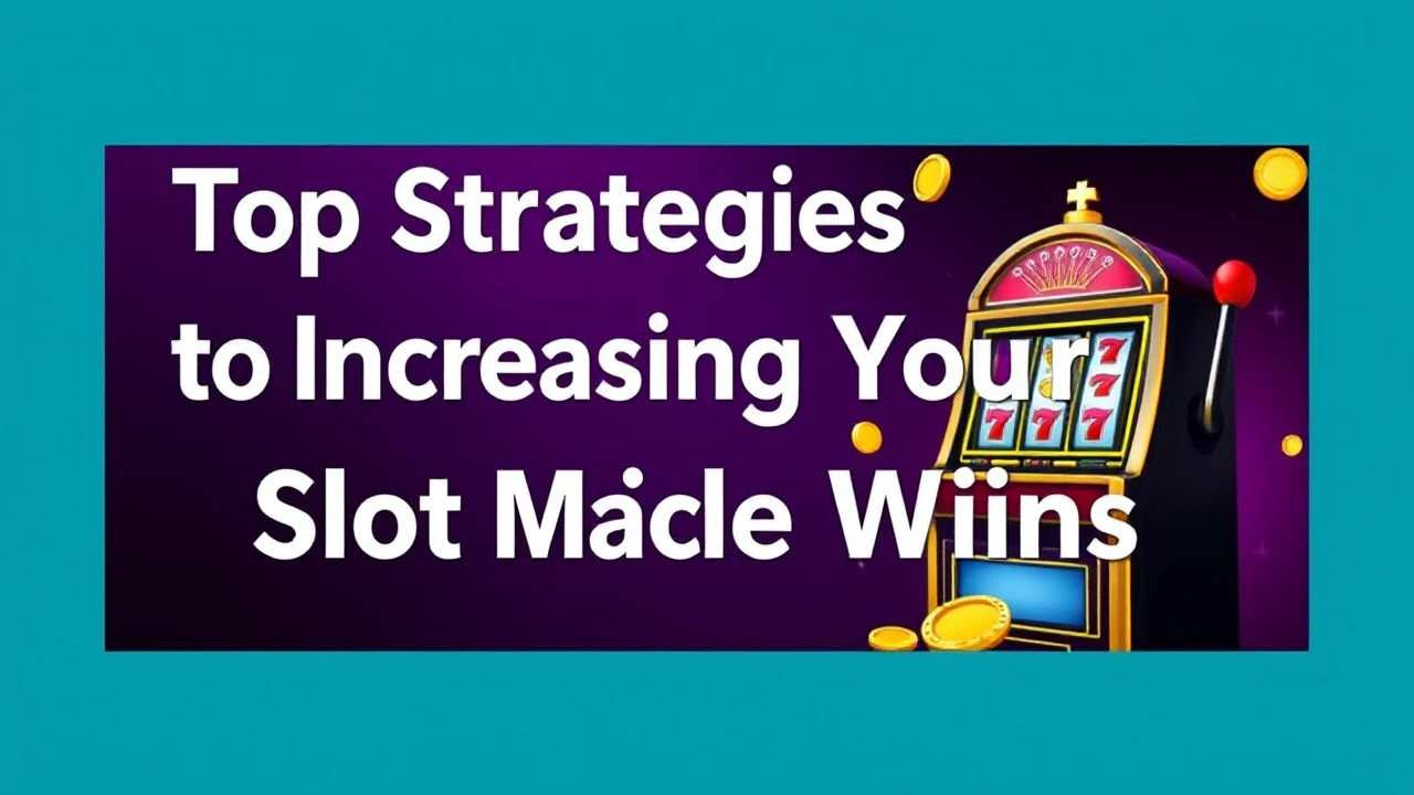 Top Strategies to Increasing Your Slot Machine Wins