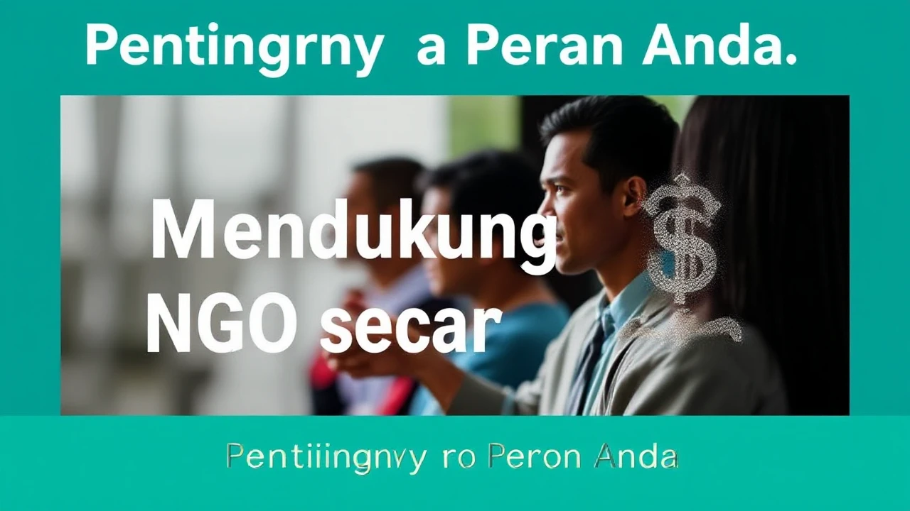 Pentingnya Peran Anda: Panduan Mendukung NGO secara Finansial