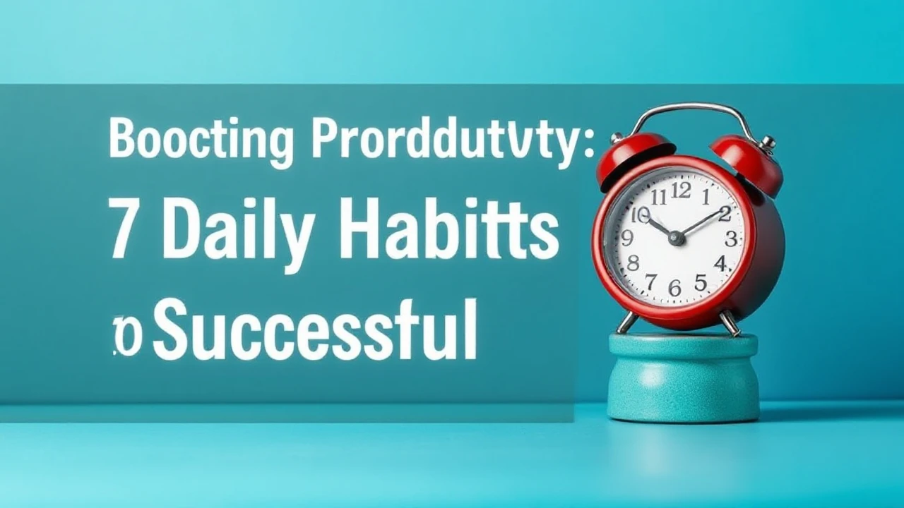 Boosting Productivity: 7 Daily Habits of Successful People