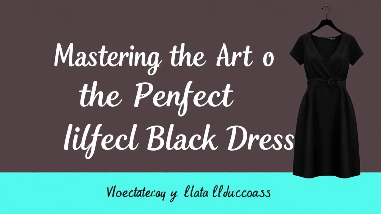 Mastering the Art of Selecting the Perfect Little Black Dress