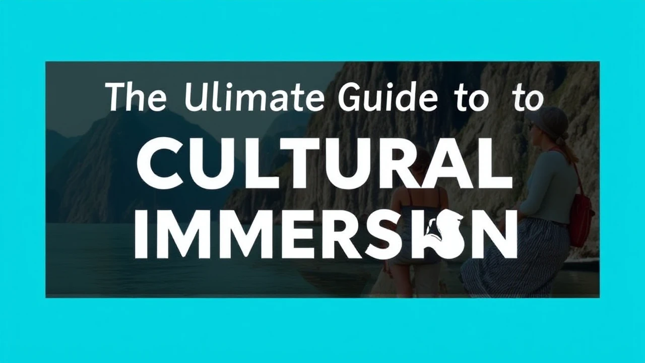 The Ultimate Guide to Cultural Immersion: Embracing Local Traditions While Traveling
