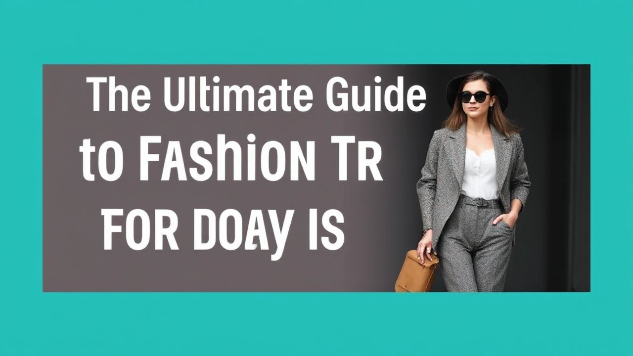 The Ultimate Guide to Fashion Trends for Today's Woman