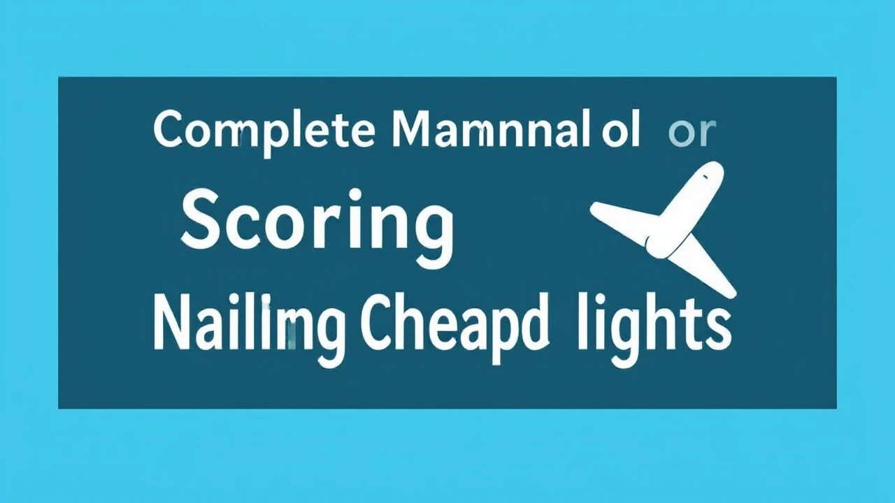 Complete Manual on Scoring Deals: Nailing Cheap Flights