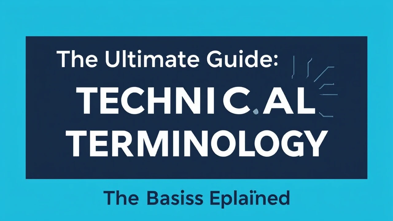 The Ultimate Guide Technical Terminology: The Basics Explained