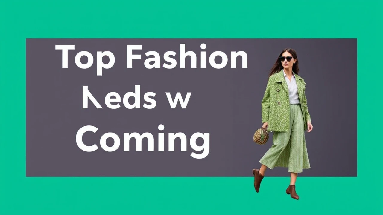 Top Fashion Trends to Keep an Eye on in the Coming Year