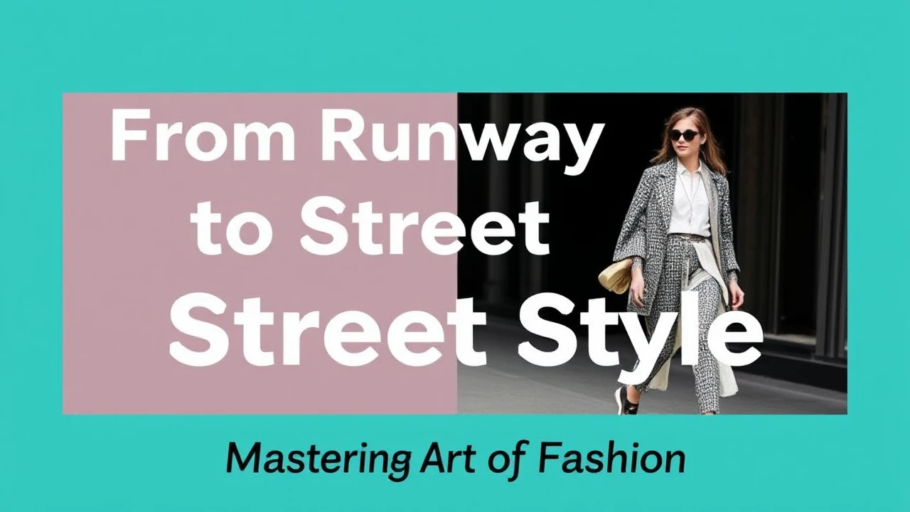 From Runway to Street Style: Mastering the Art of Fashion