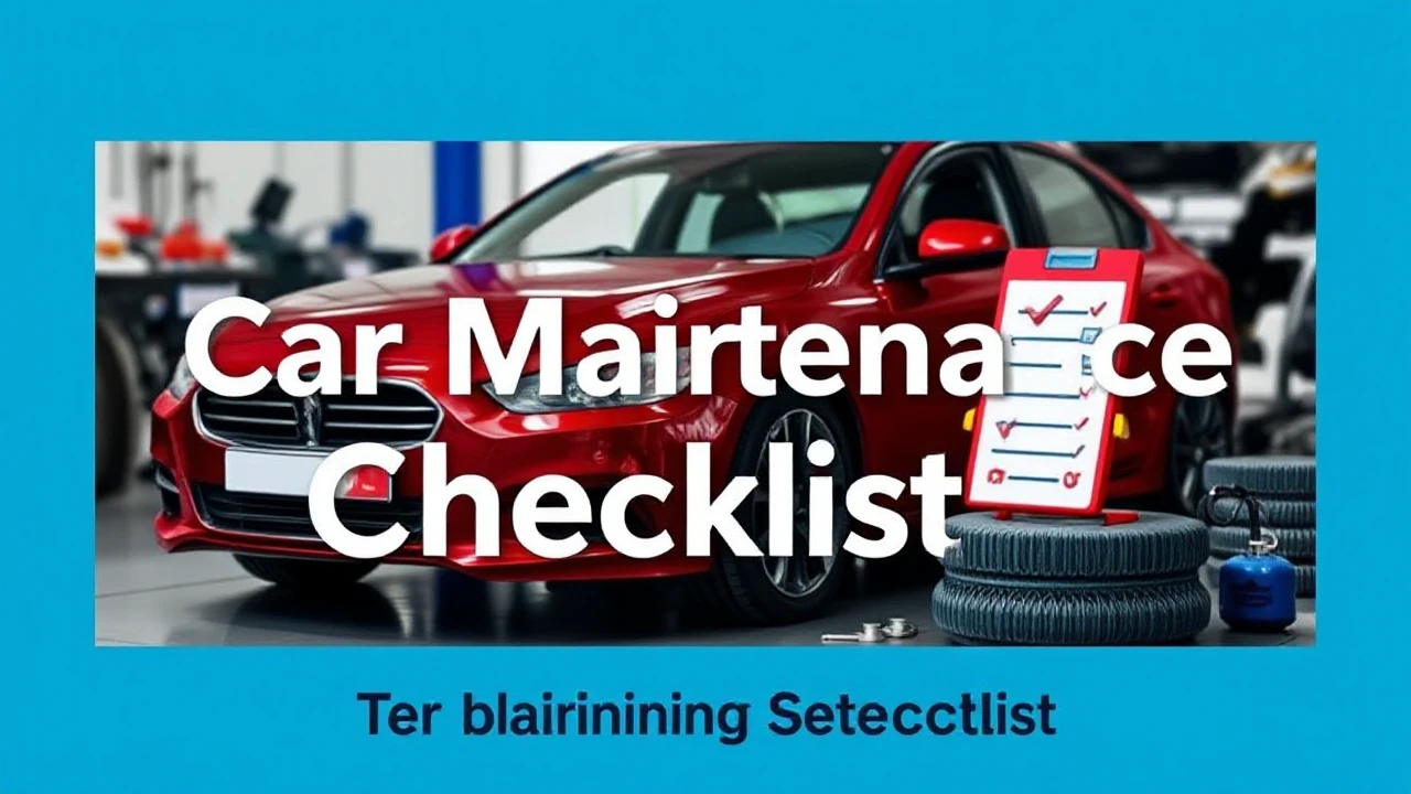 The Ultimate Car Maintenance Checklist for Best Performance