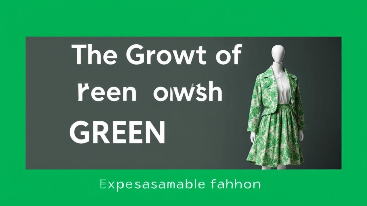 The Growth of Green Fashion: An Extensive Handbook