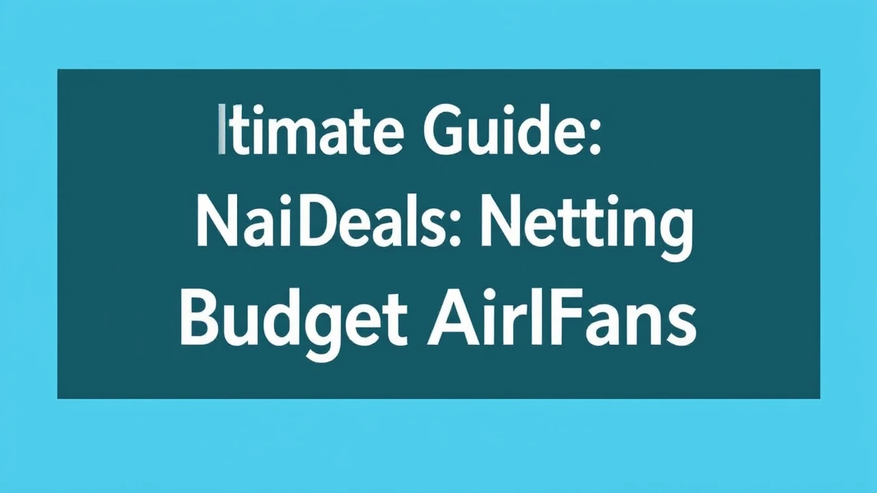 Ultimate Guide on Scoring Deals: Nailing Budget Airfare