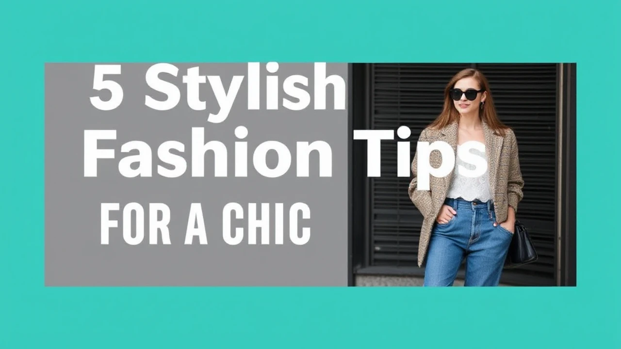 5 Stylish Fashion Tips for a Chic Lifestyle