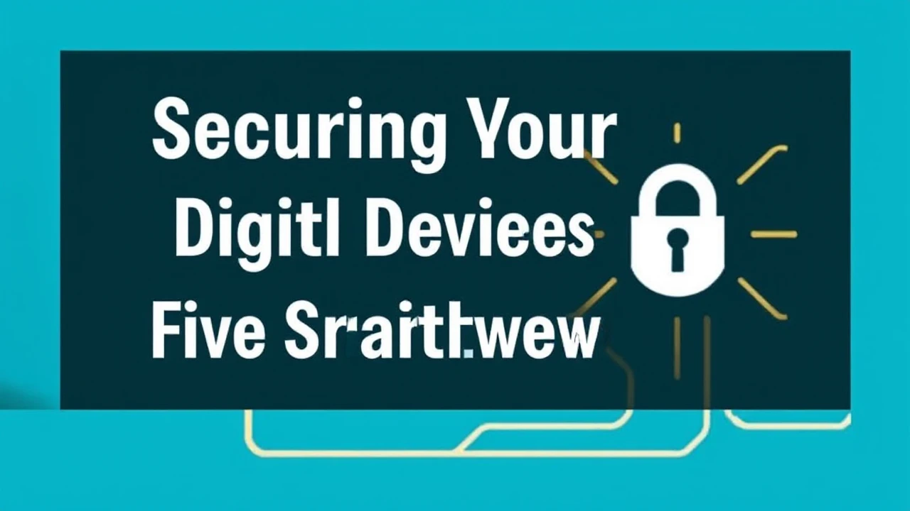 Securing Your Digital Devices: Five Straightforward Tips