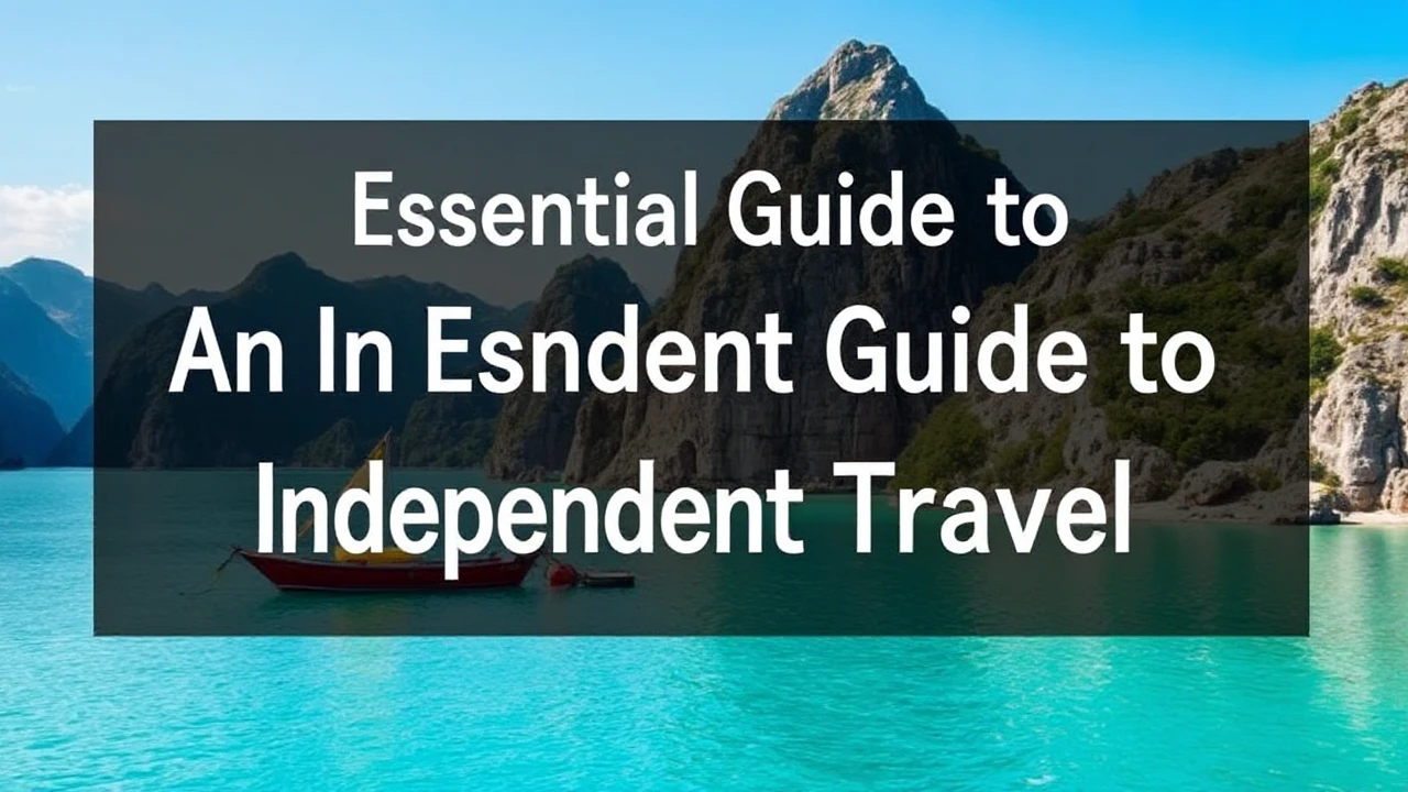An Essential Guide to Independent Travel: Expert Tips for Exploring the World Alone