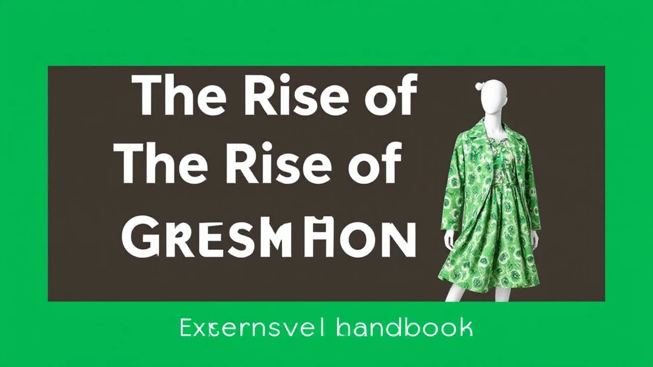 The Rise of Green Fashion: An Extensive Handbook