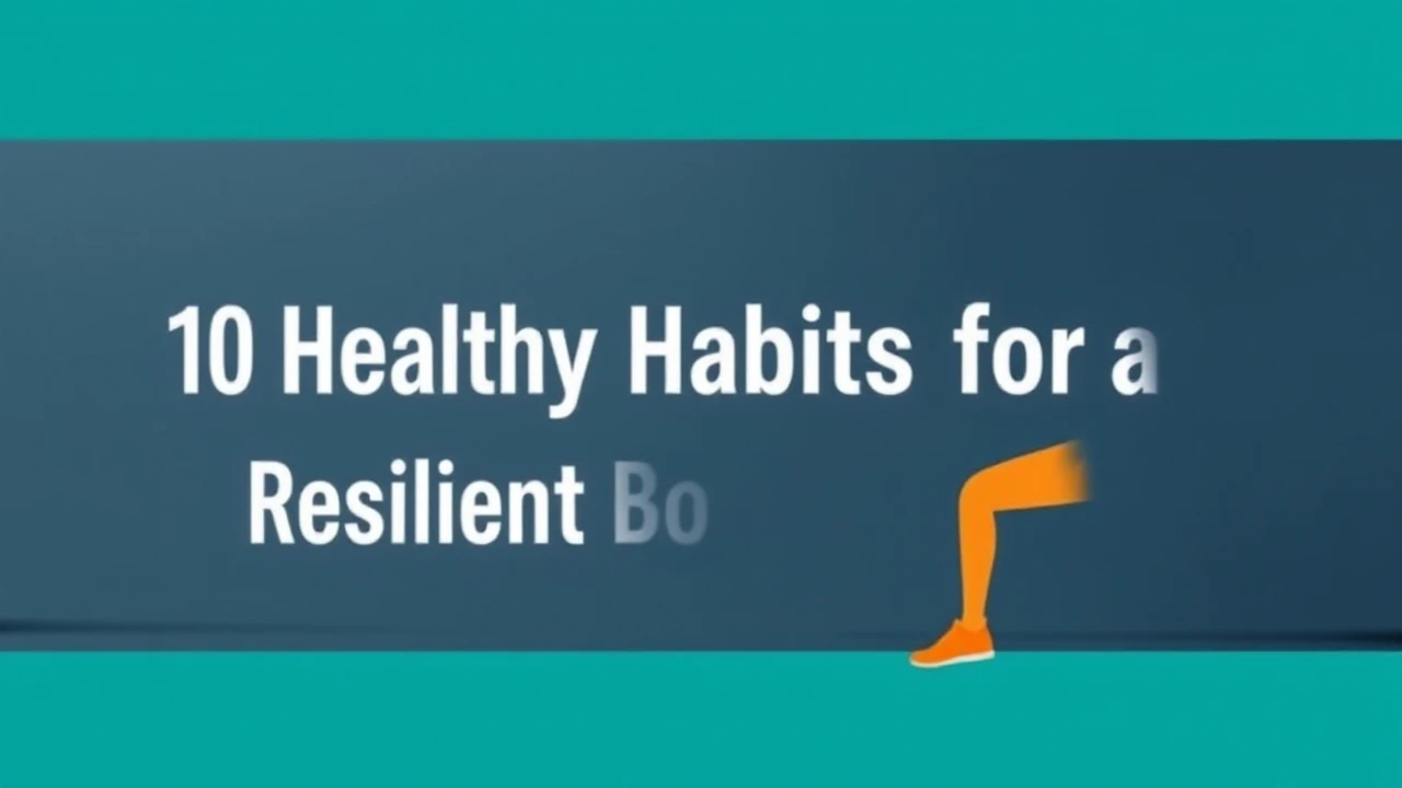 Essential 10 Healthy Habits for a Resilient Body and Mind