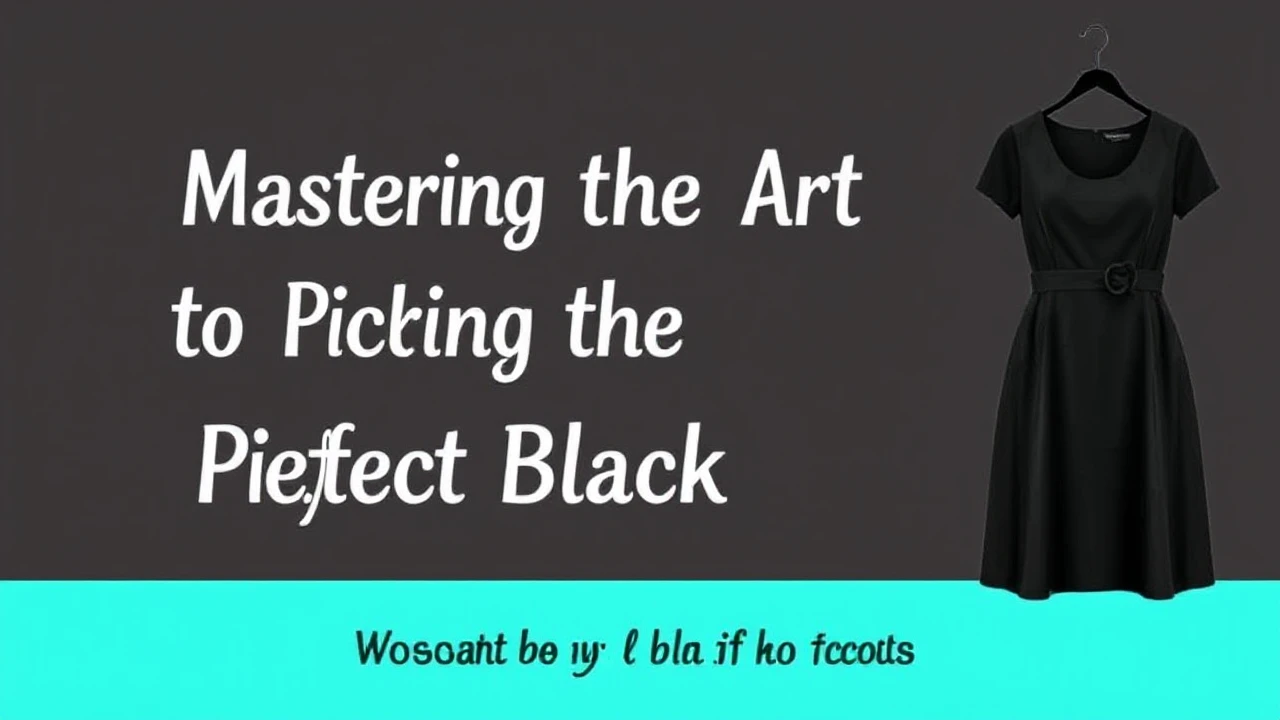 Mastering the Art of Picking the Perfect Little Black Dress