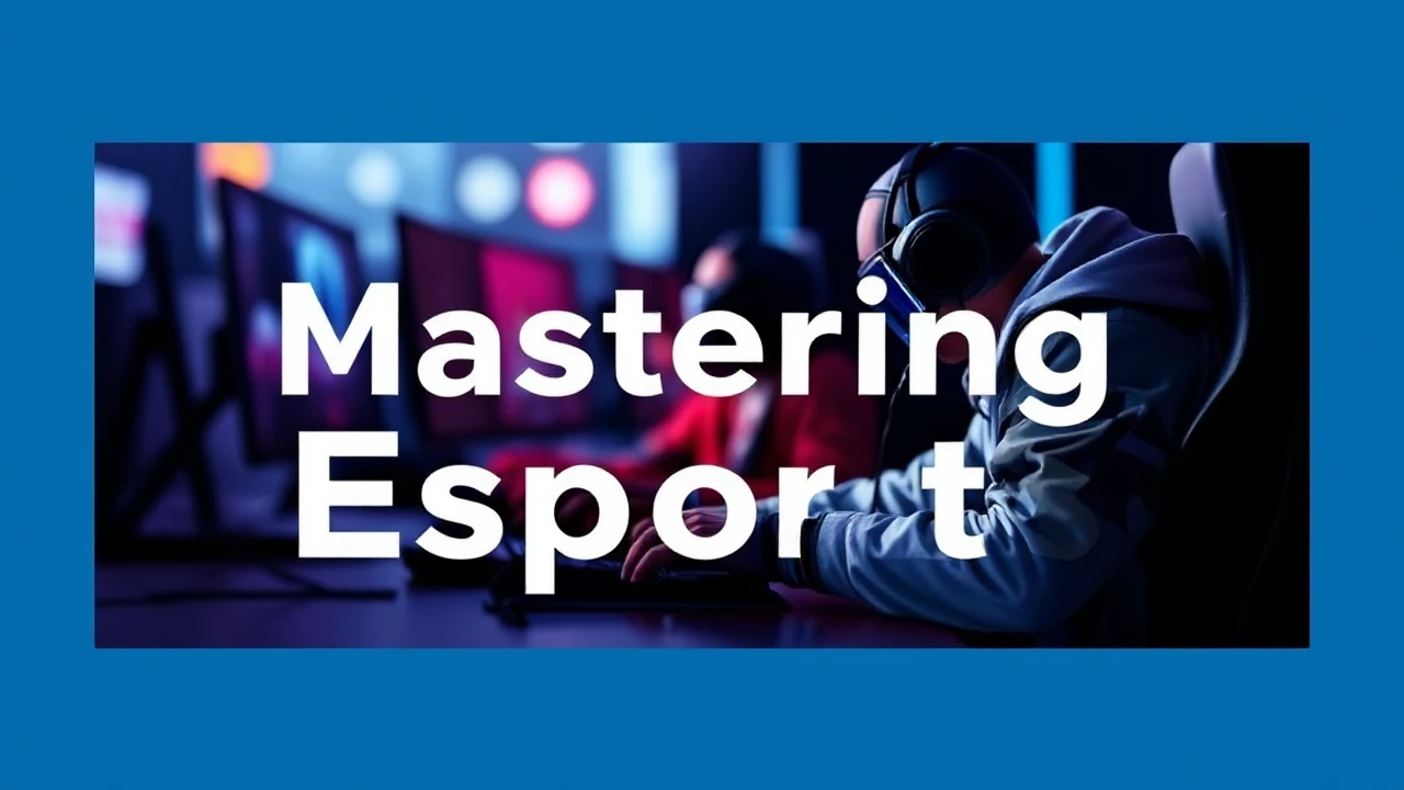Mastering Esports: Novice's Guide to Professional Gaming