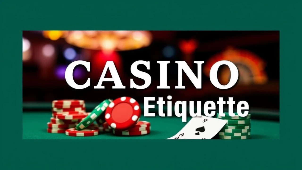 A Comprehensive Manual to Casino Etiquette