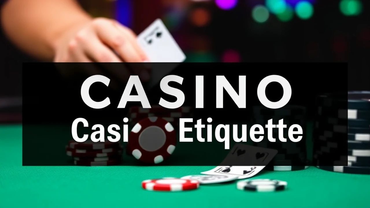 A Comprehensive Handbook to Casino Etiquette: Essential Do's and Don'ts