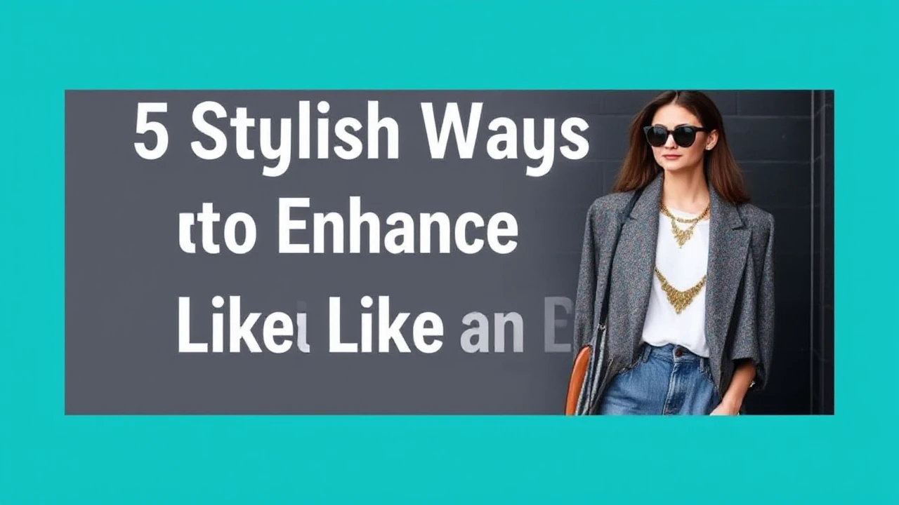 5 Stylish Ways to Enhance Your Outfit Like an Expert