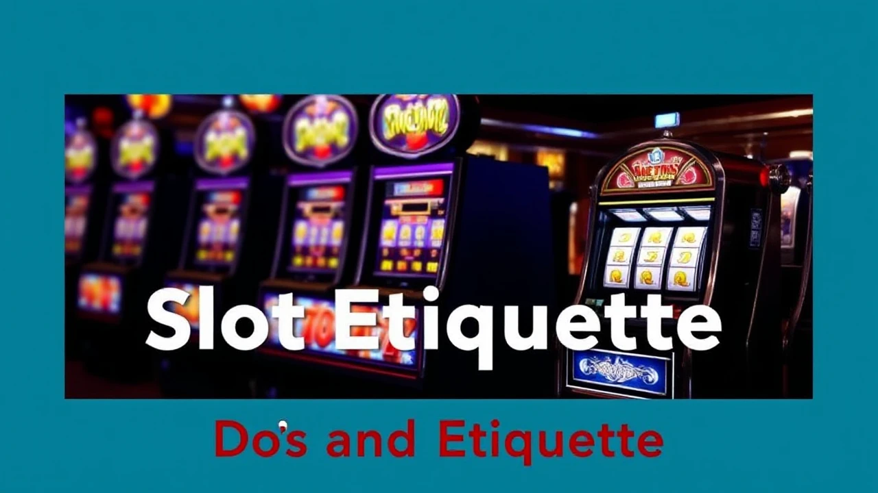 Navigating Slot Etiquette: Do's and Don'ts in the Casino