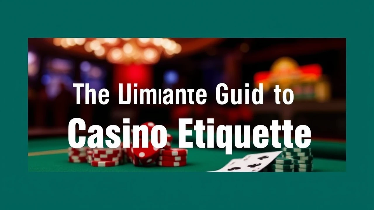 The Ultimate Guide to Casino Etiquette