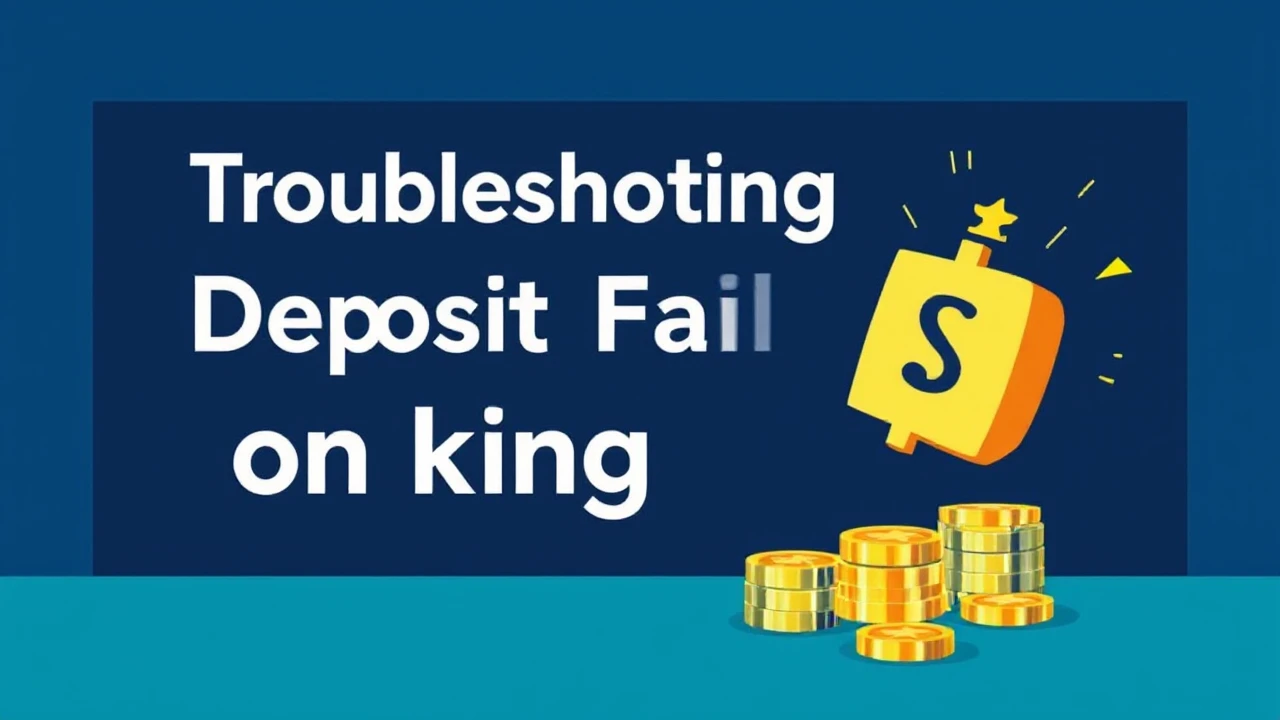 Troubleshooting Deposit Failures on king33