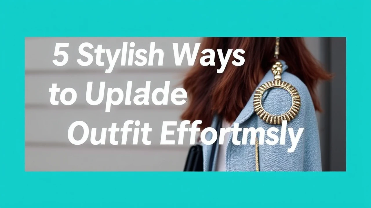 5 Stylish Ways to Upgrade Your Outfit Effortlessly