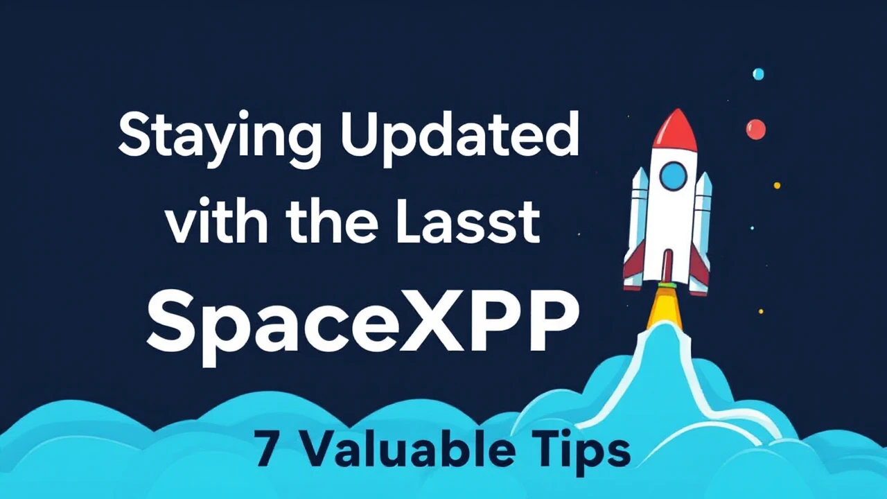 Staying Updated with the Latest Developments at SpaceXRP: 7 Valuable Tips