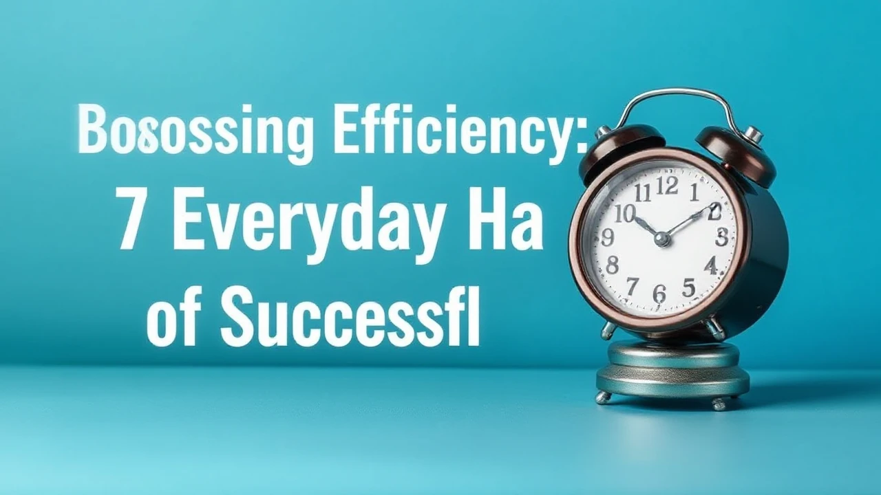 Boosting Efficiency: 7 Everyday Habits of Successful Folks