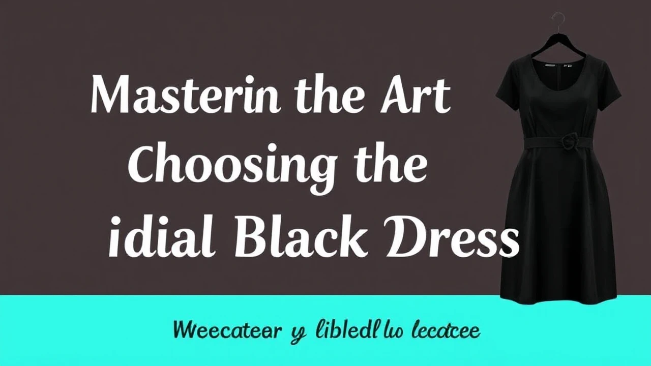 Mastering the Art of Choosing the Ideal Little Black Dress