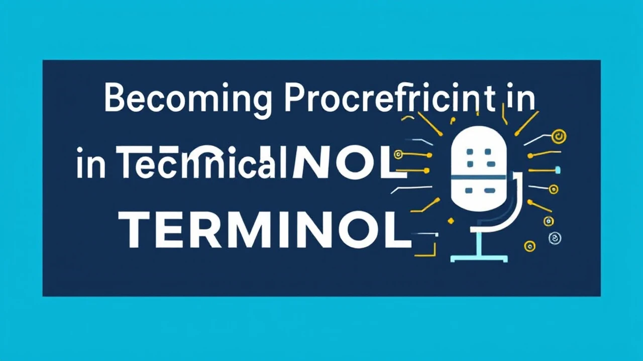 Becoming Proficient in Technical Terminology: A Beginner's Handbook