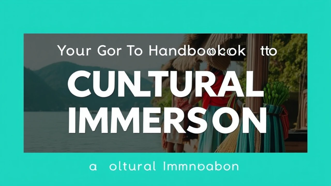 Your Go-To Handbook to Cultural Immersion: Embracing Local Traditions While Traveling