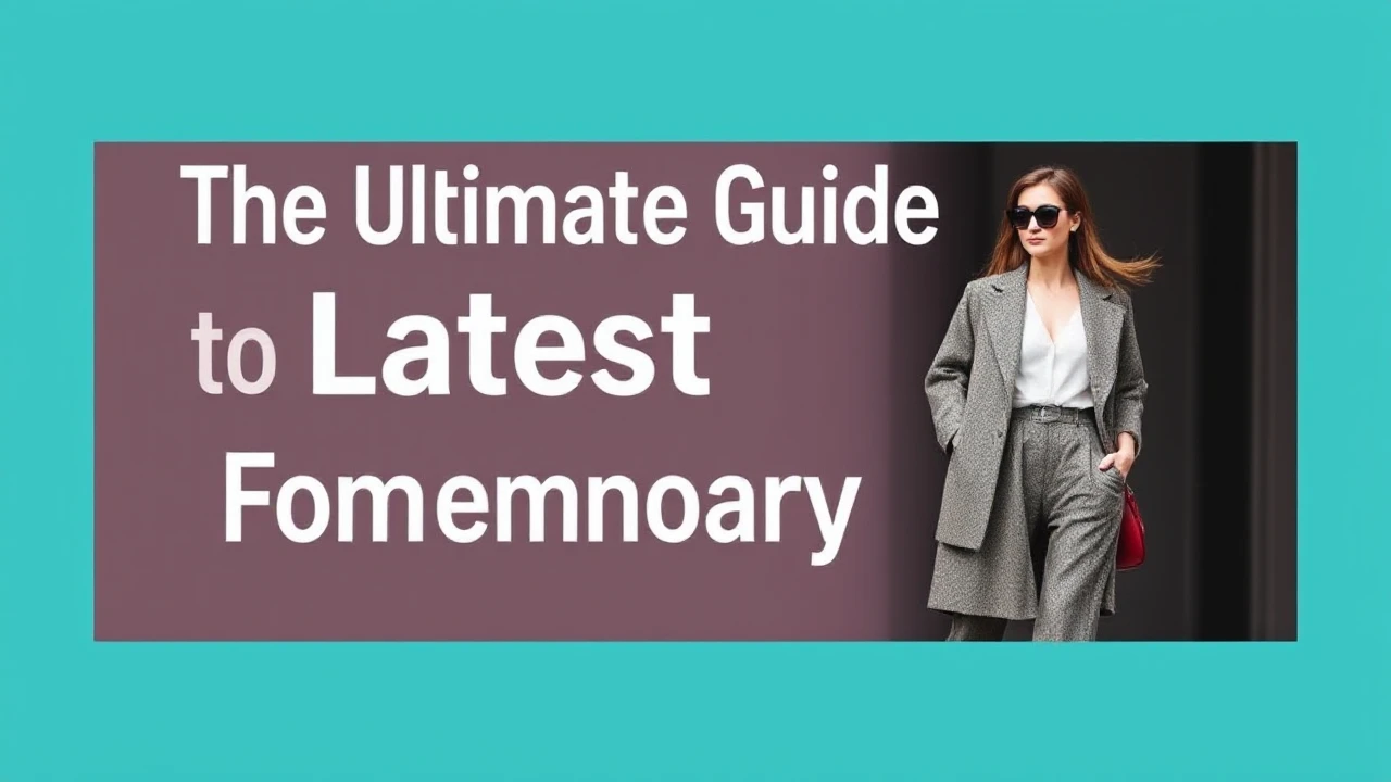 The Ultimate Guide to Latest Fashion for Contemporary Females