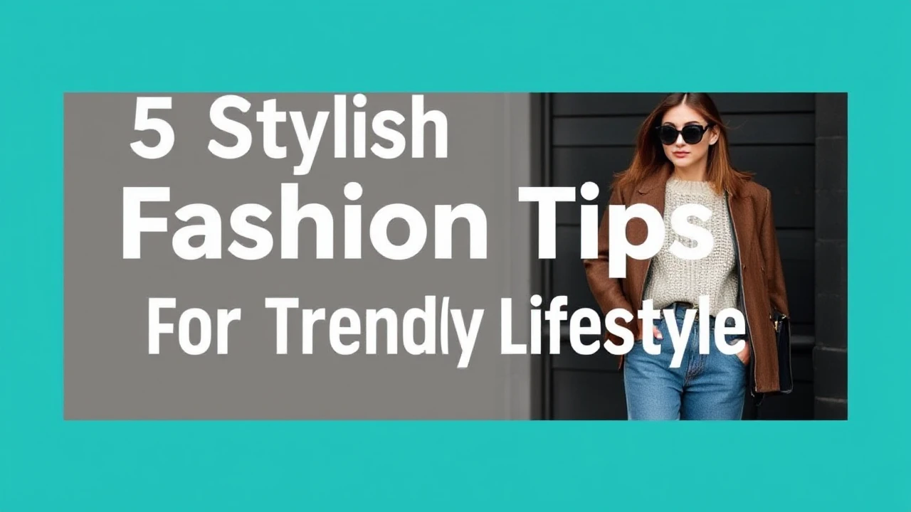 5 Stylish Fashion Tips for a Trendy Lifestyle